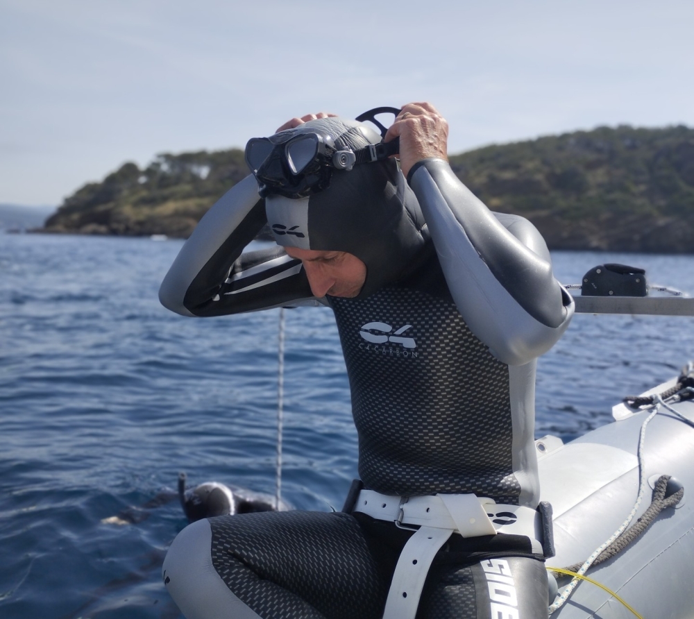 Le paradis du masque apnée faible volume sur notre shop ABYSS Garden